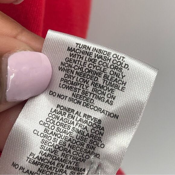 Disney Junior Minnie Mouse Girl’s Red Always Sweet and Fabulous Graphic Tee Sz 6 - Picture 9 of 10